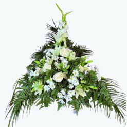 Centro de flores para funeral Siempre